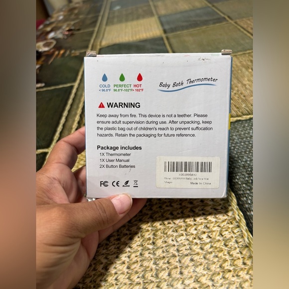 Baby Bath Thermometer - Blue and Yellow - Picture 6 of 8